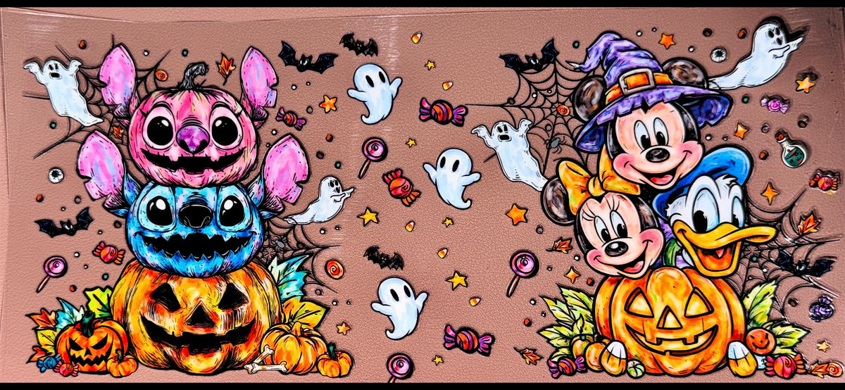 Spooky character UVDTF Cup Wrap