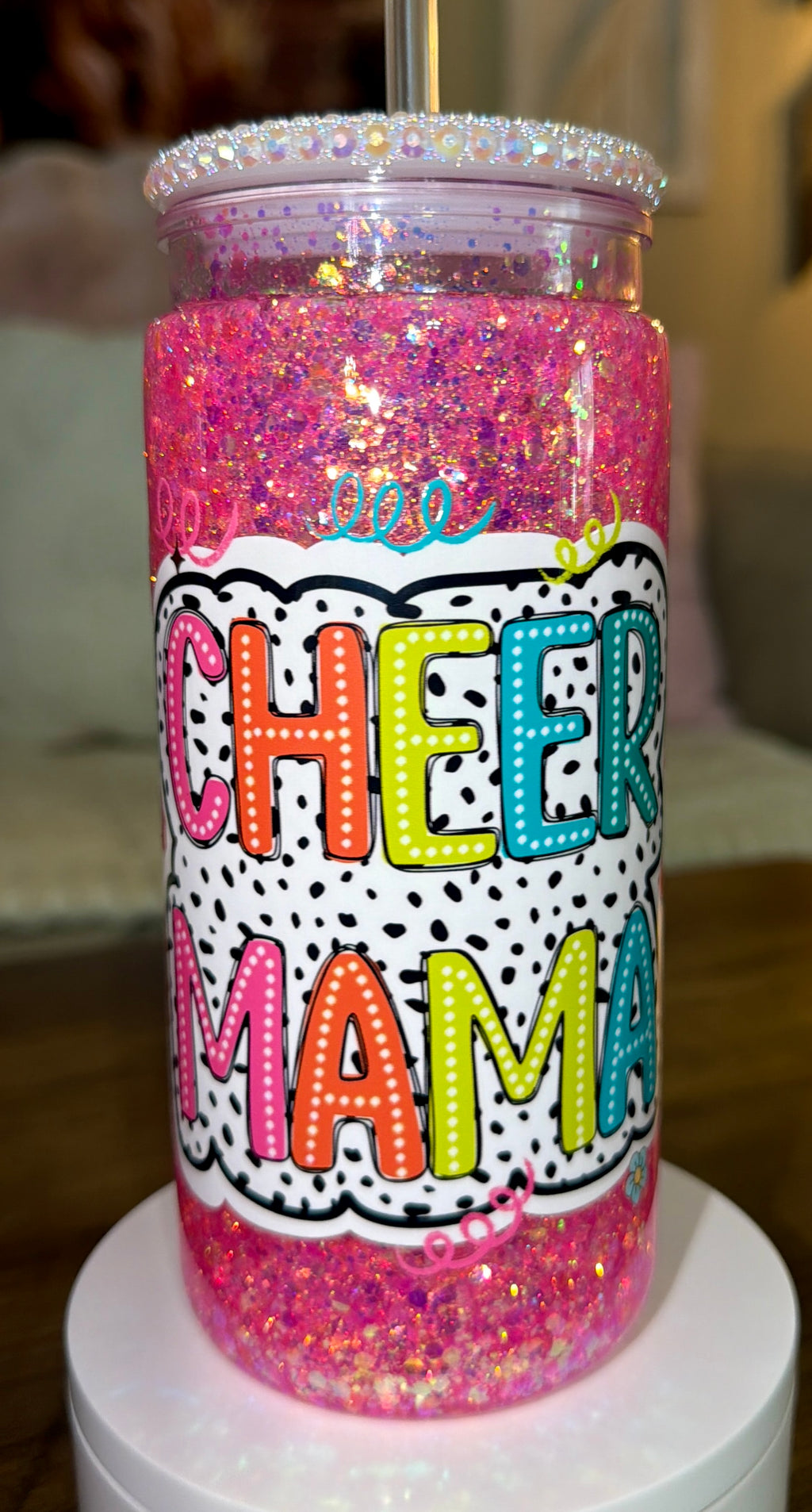 Cheer Mama Snowglobe Cup