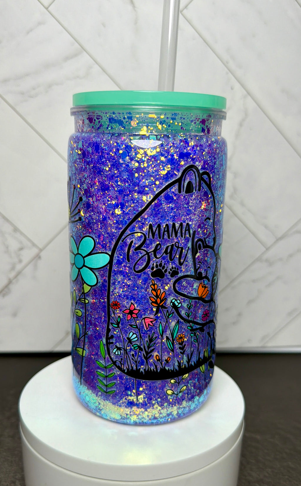 Mama Bear Snowglobe Cup