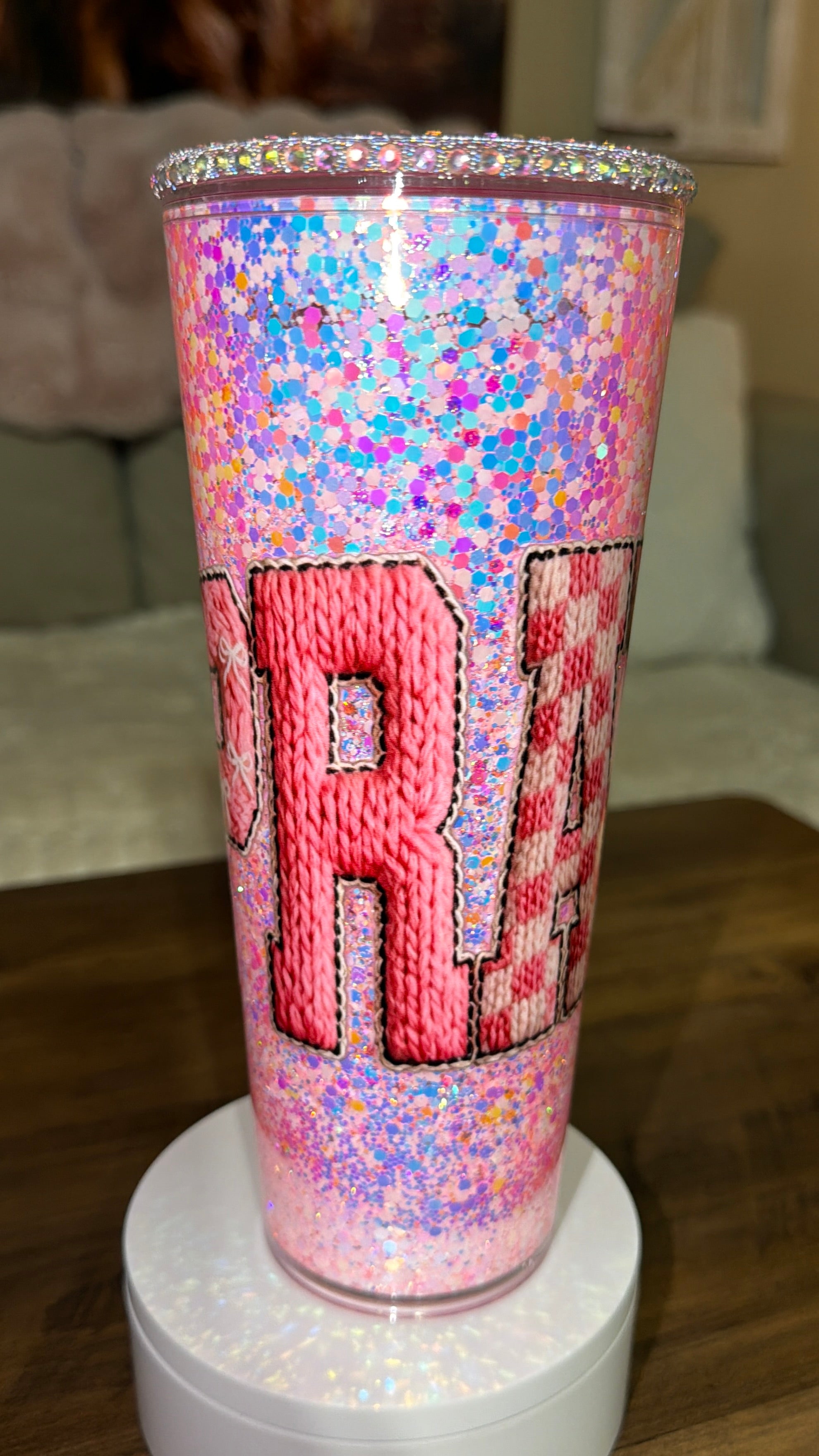 Pray Snowglobe Cup