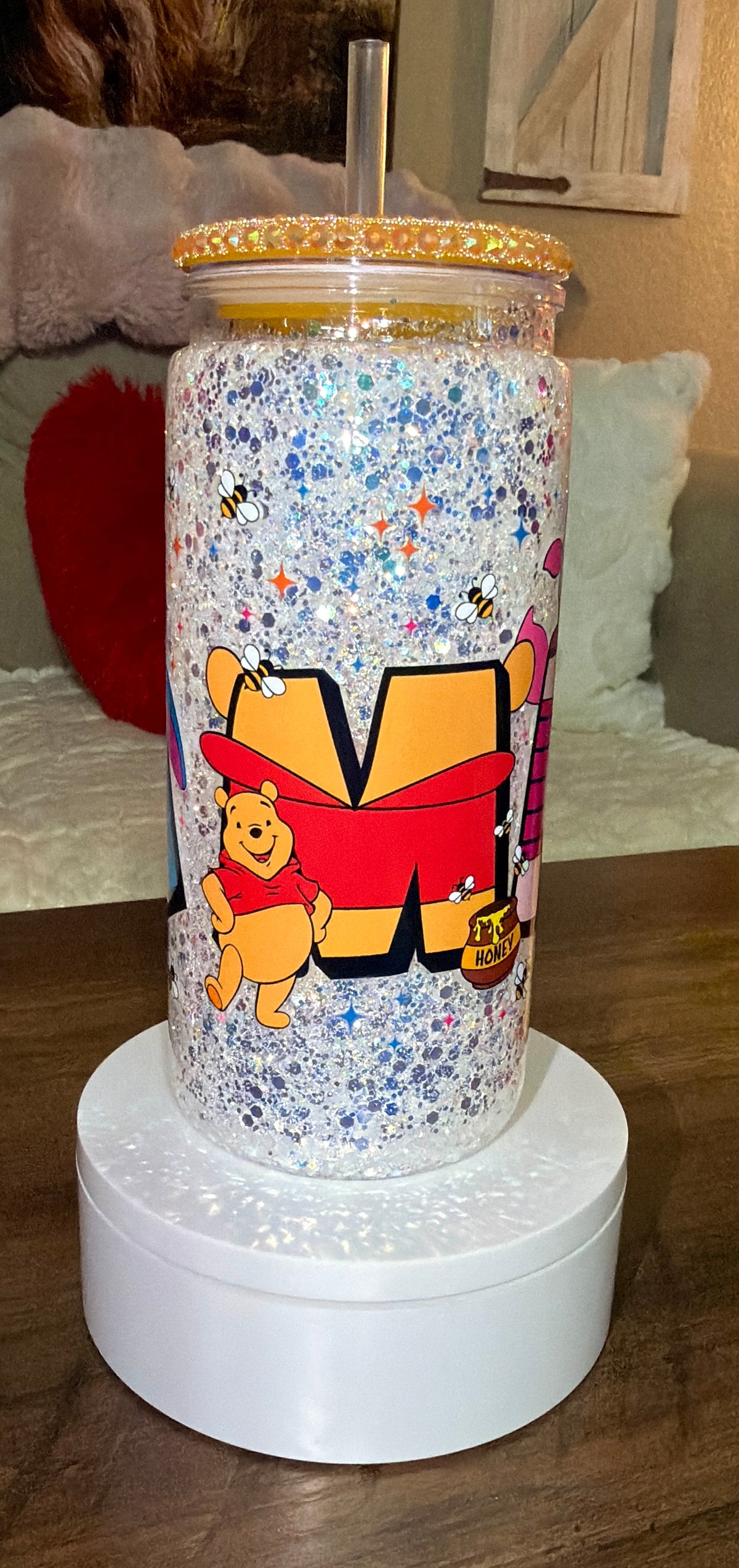 Custom Snowglobe tumbler