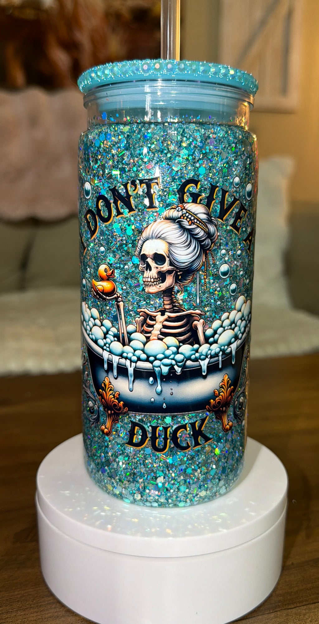 Don’t give a duck skeleton cup