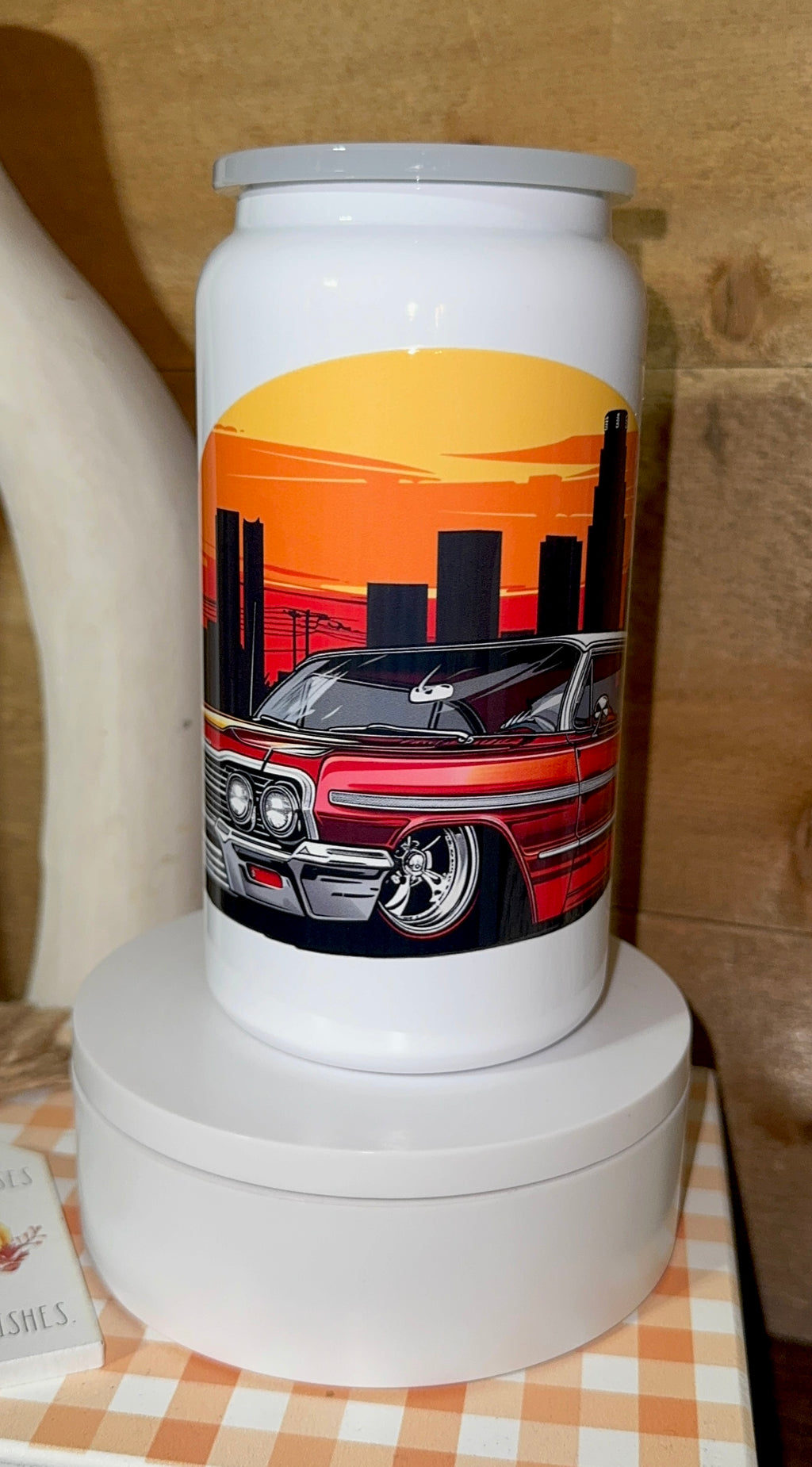 Retro Sunset Stainless Steel Tumbler