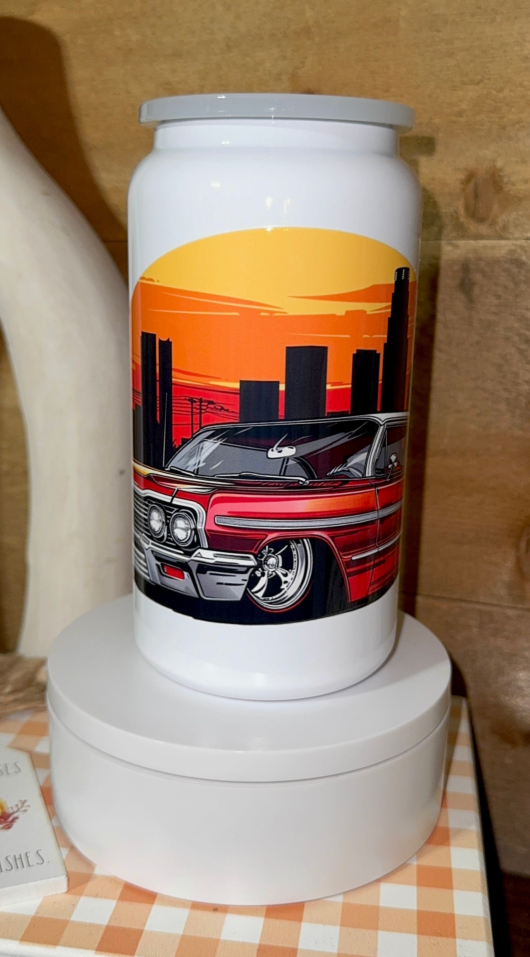 Retro Sunset Stainless Steel Tumbler