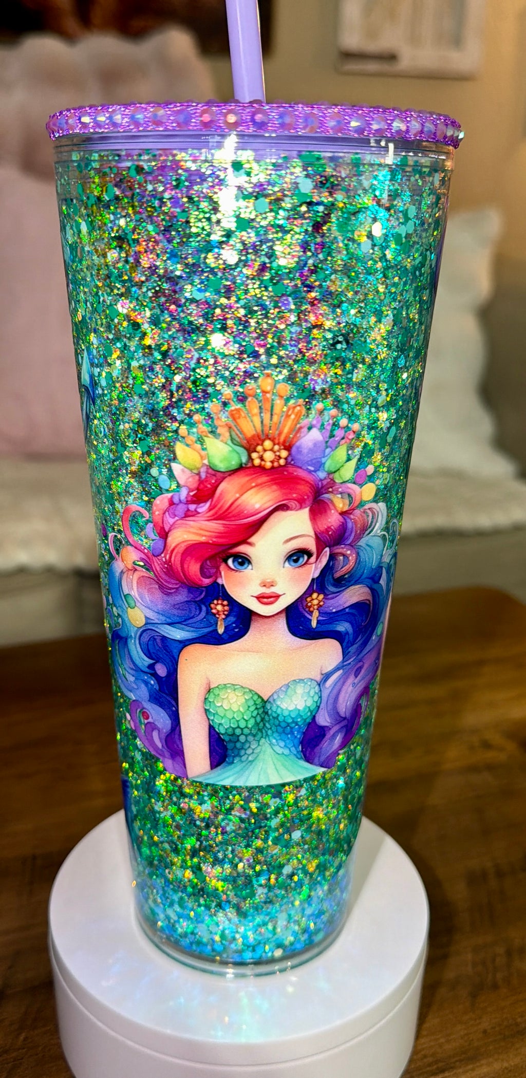 Mermaid Snowglobe Cup