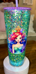 Mermaid Snowglobe Cup