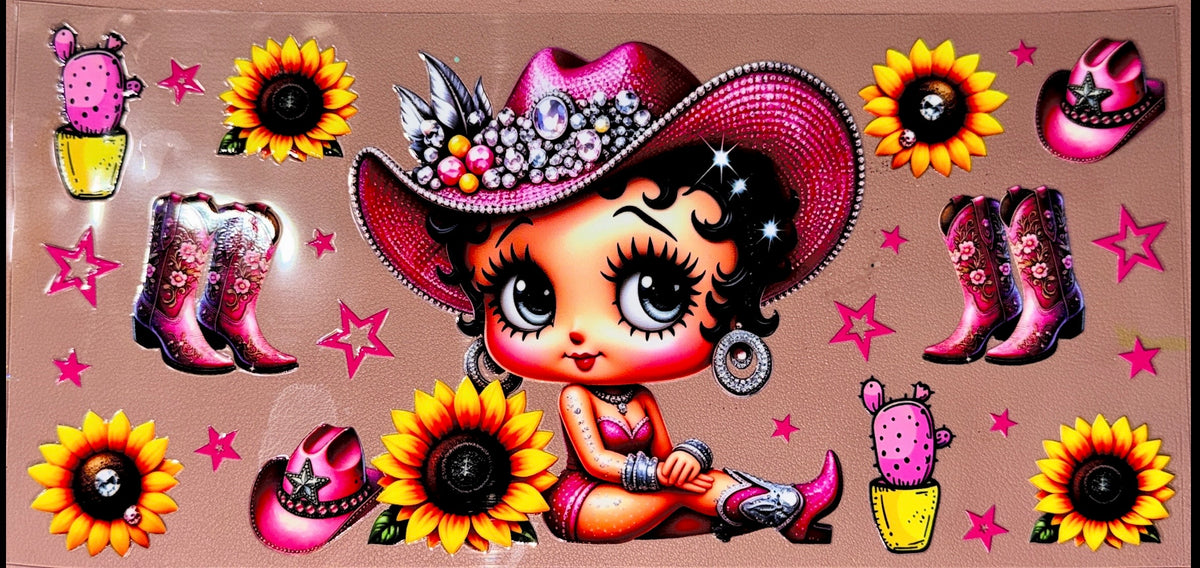 Sunflower Betty UVDTF Cup Wrap