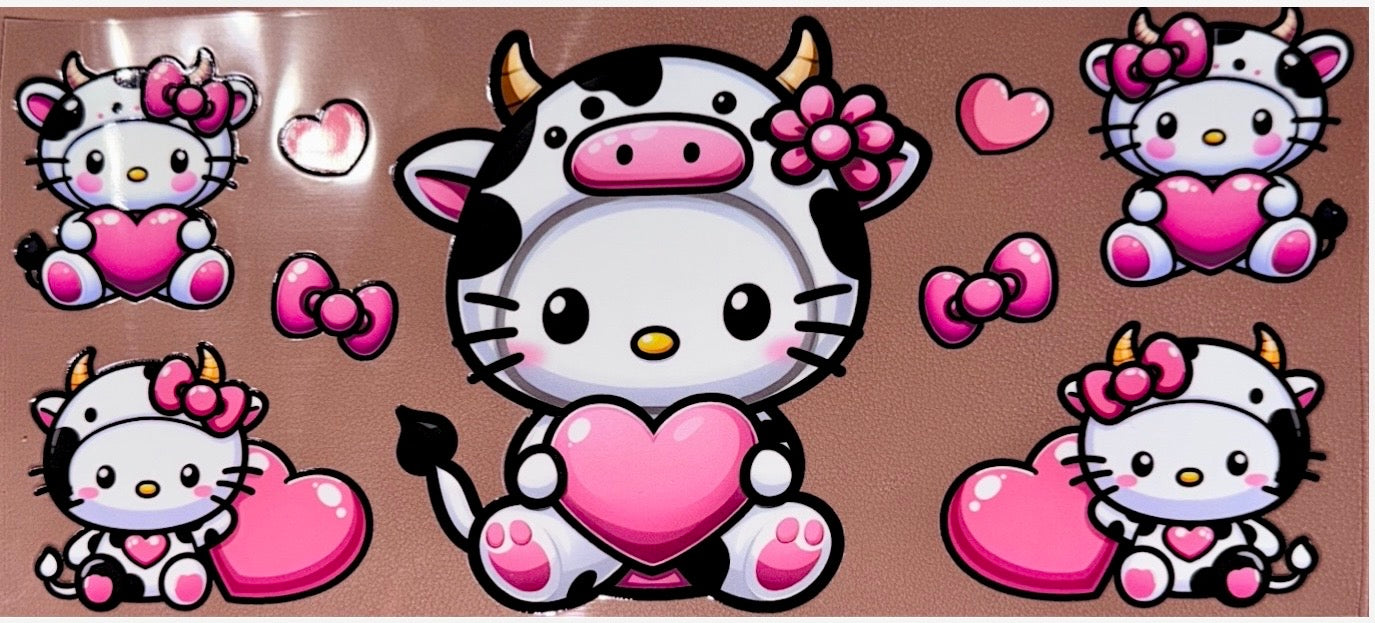 Cute Cow UVDTF Cup Wrap