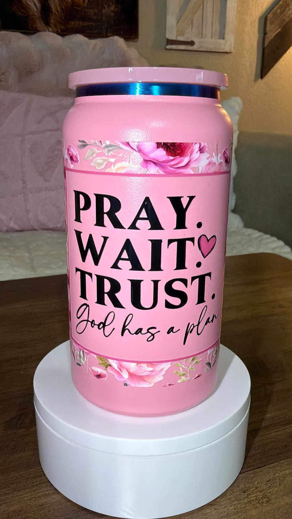 Pray stainless steel tumbler