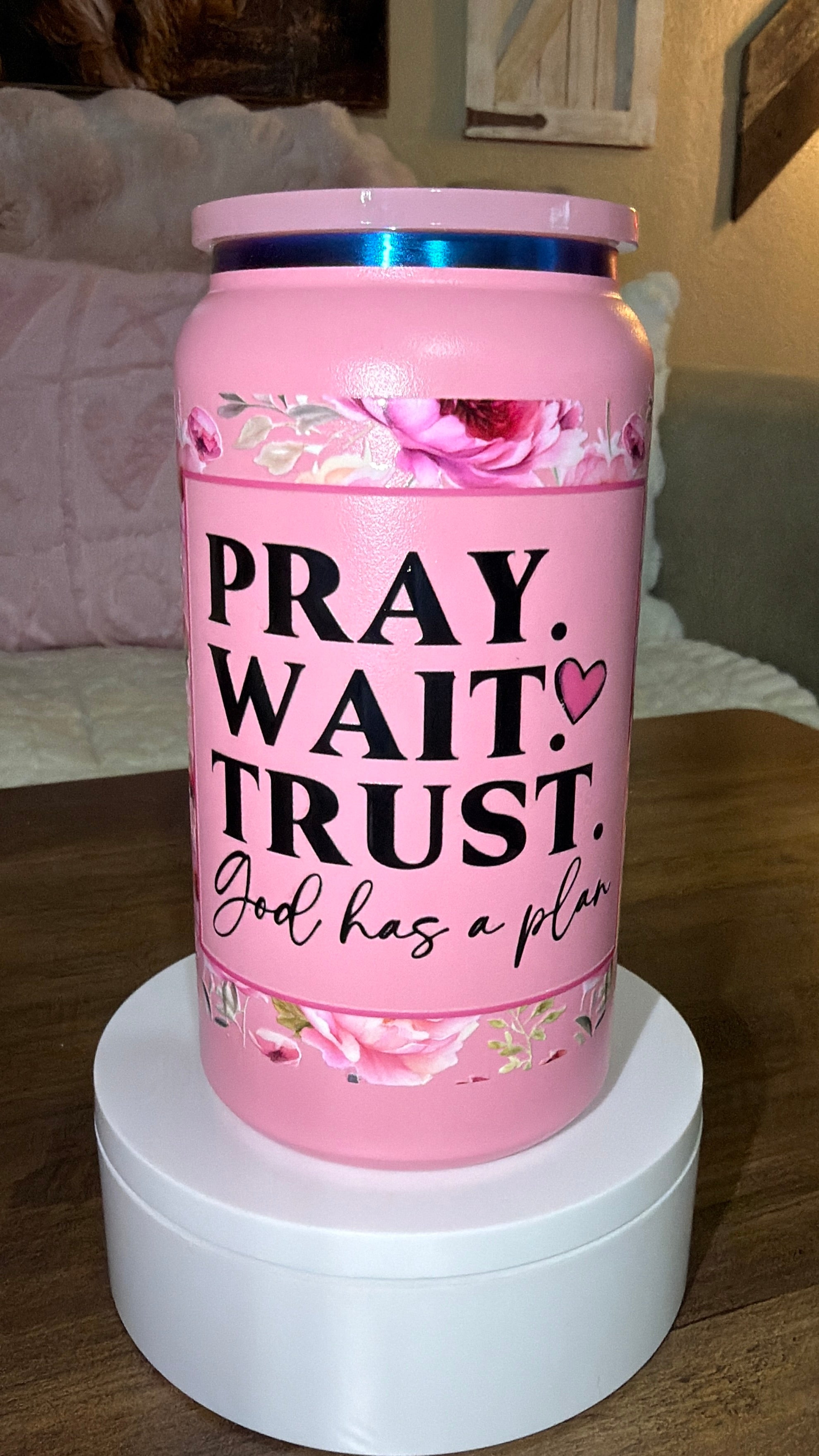 Pray stainless steel tumbler