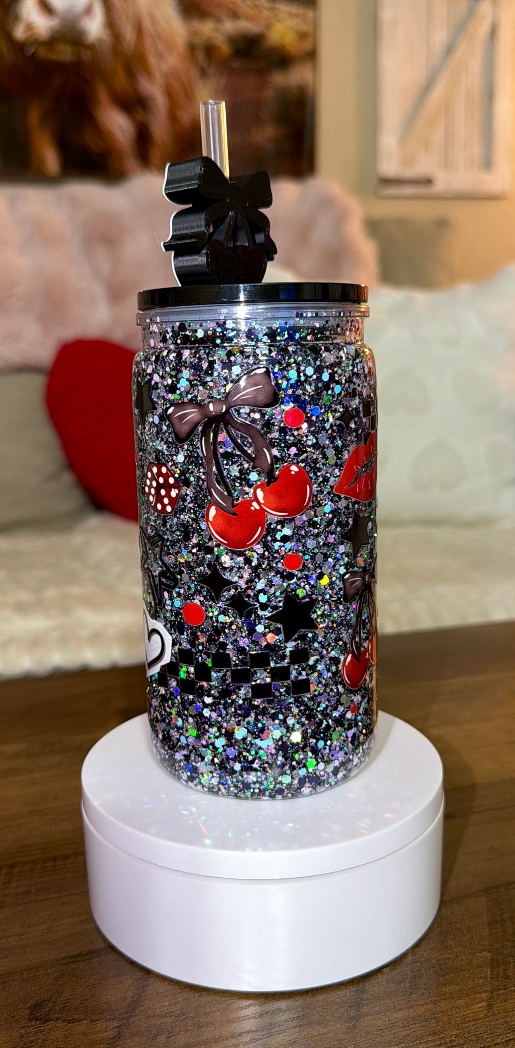 Petty & Problematic Glitter Tumbler