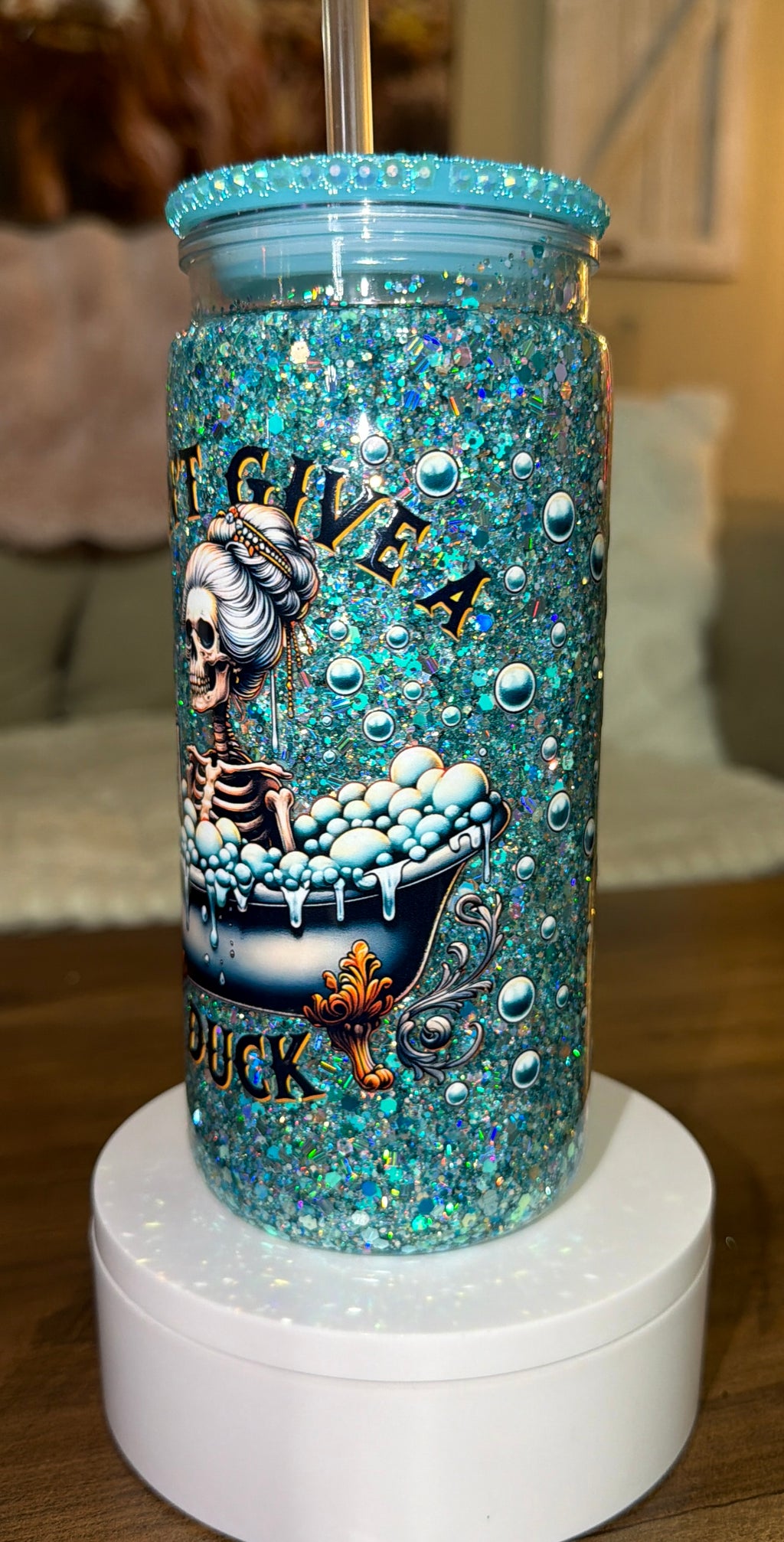 Don’t give a duck skeleton cup