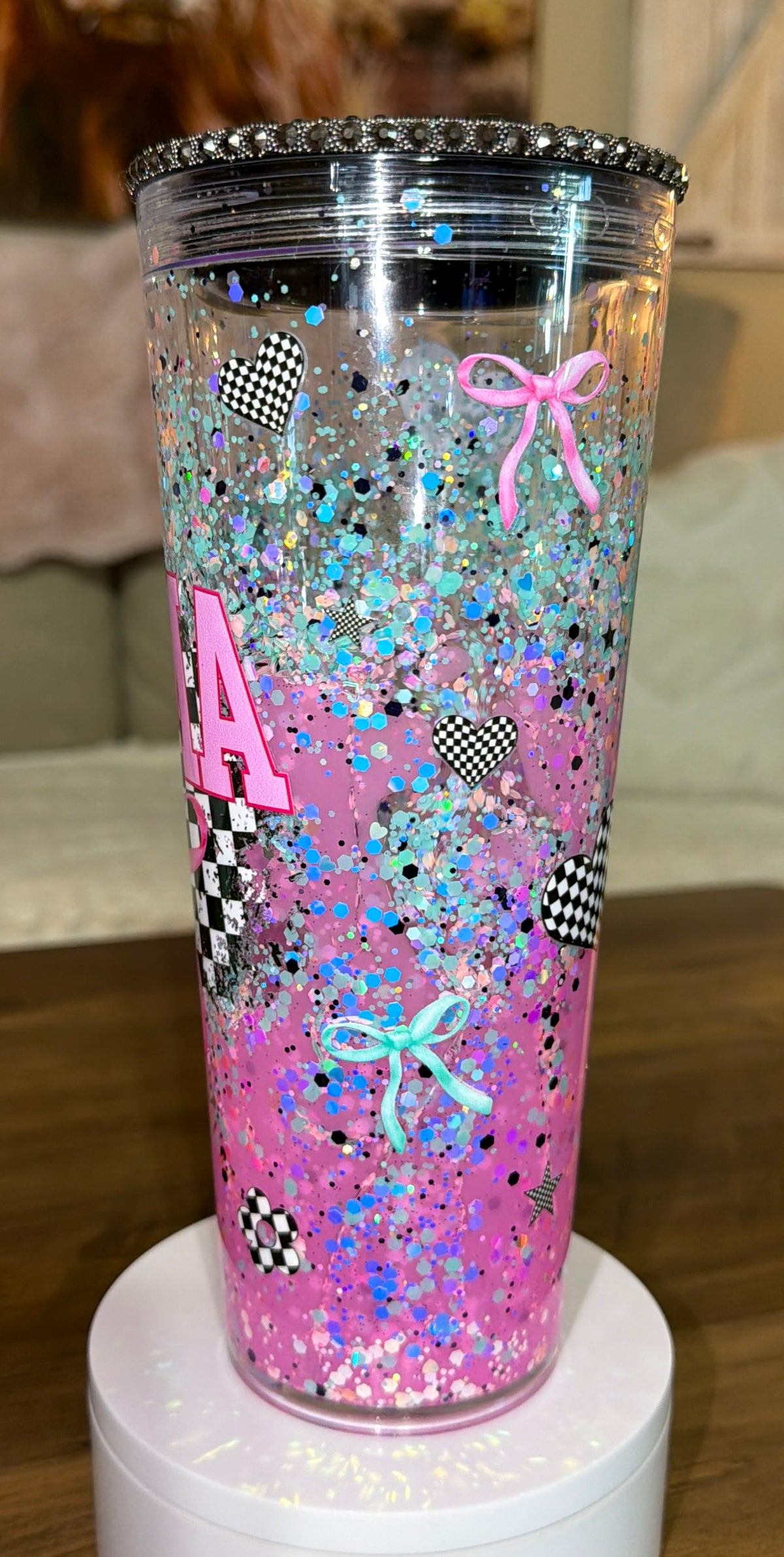 Checkered Mama Tumbler