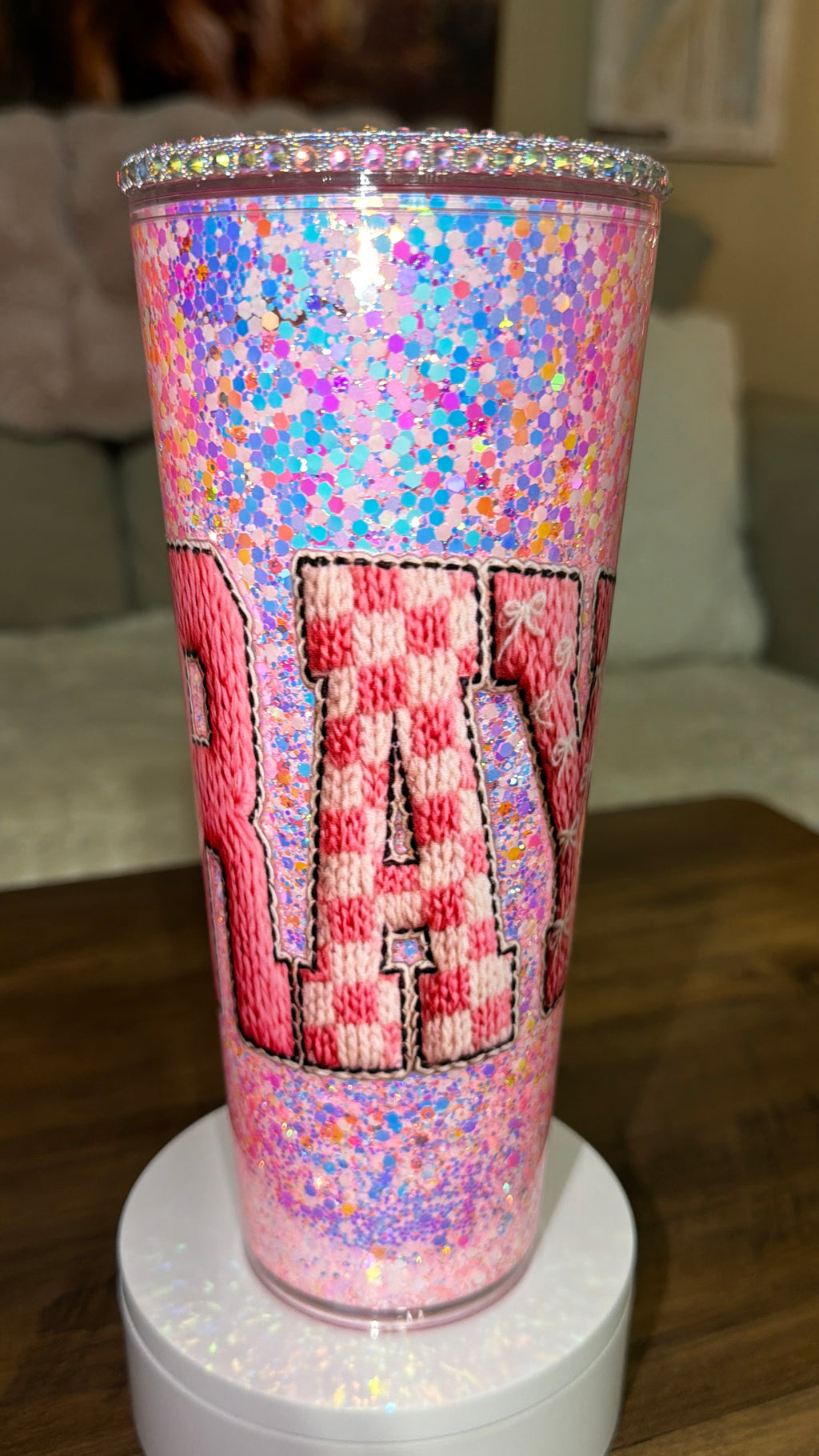 Pray Snowglobe Cup