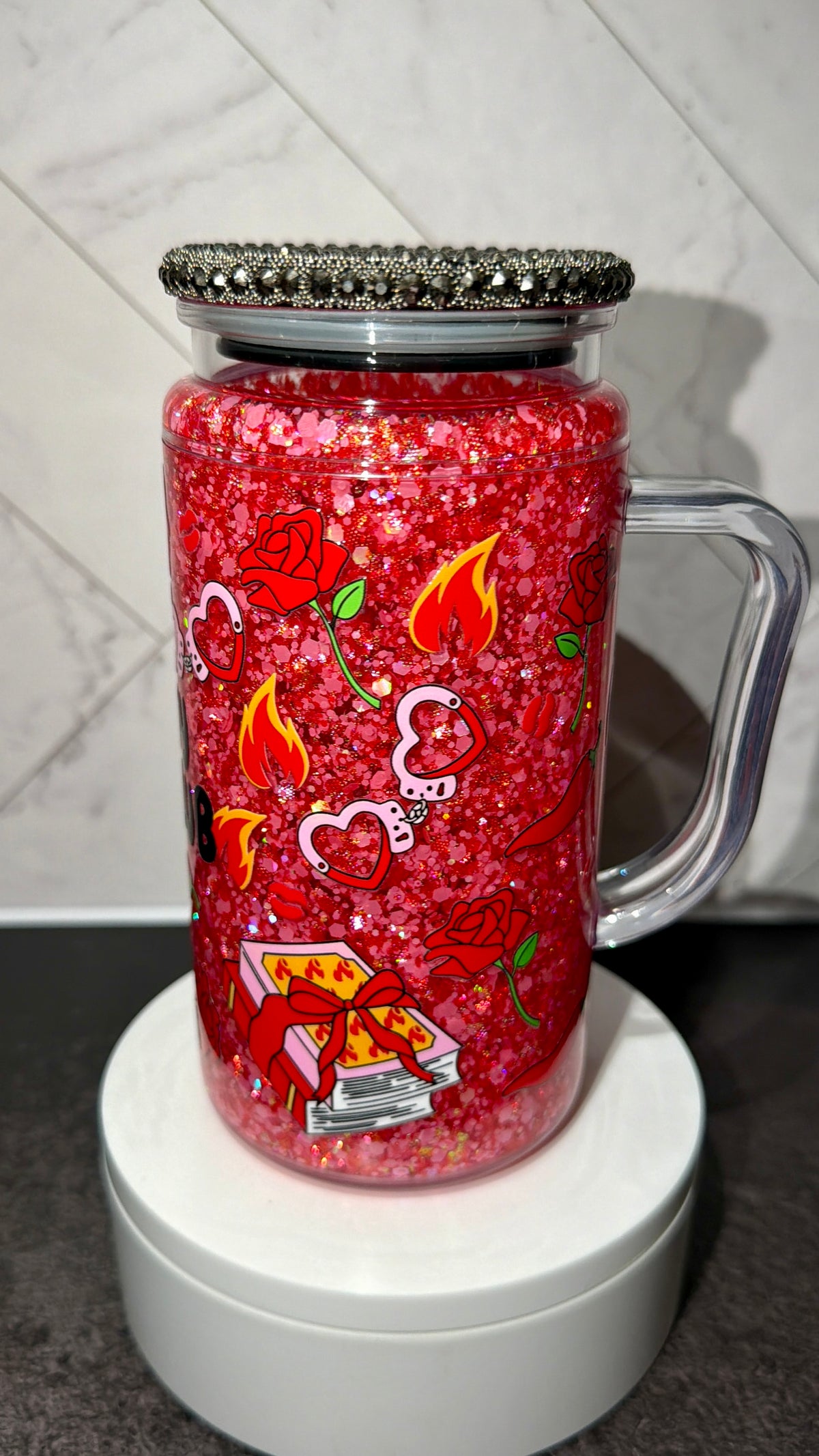Smutty Book Club Snowglobe Cup