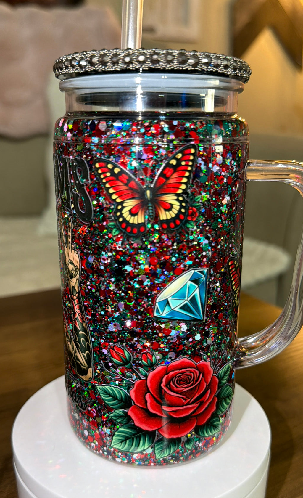 Cool Moms Have Tattoos Snowglobe Cups
