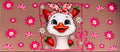 Floral Duck UVDTF Cup Wrap