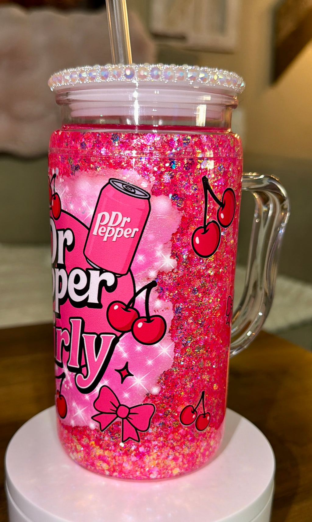 Dr P Girly Snowglobe Cup