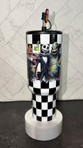 Spooky Checkered Chic Tumbler