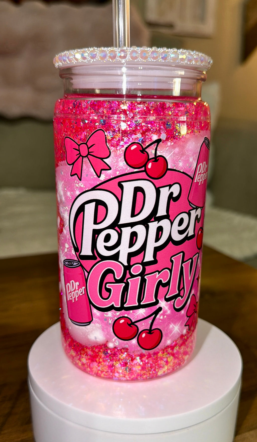 Dr P Girly Snowglobe Cup