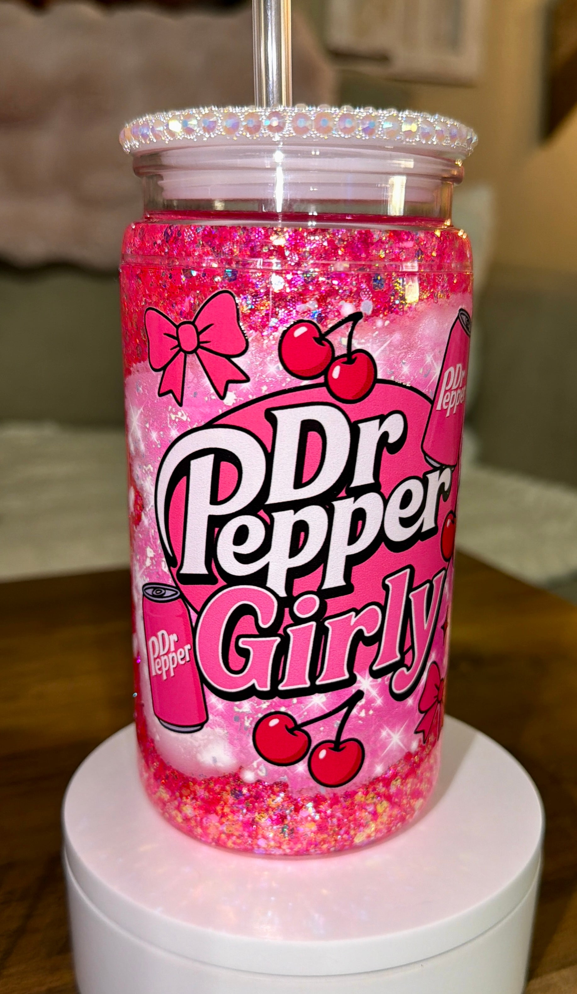 Dr P Girly Snowglobe Cup
