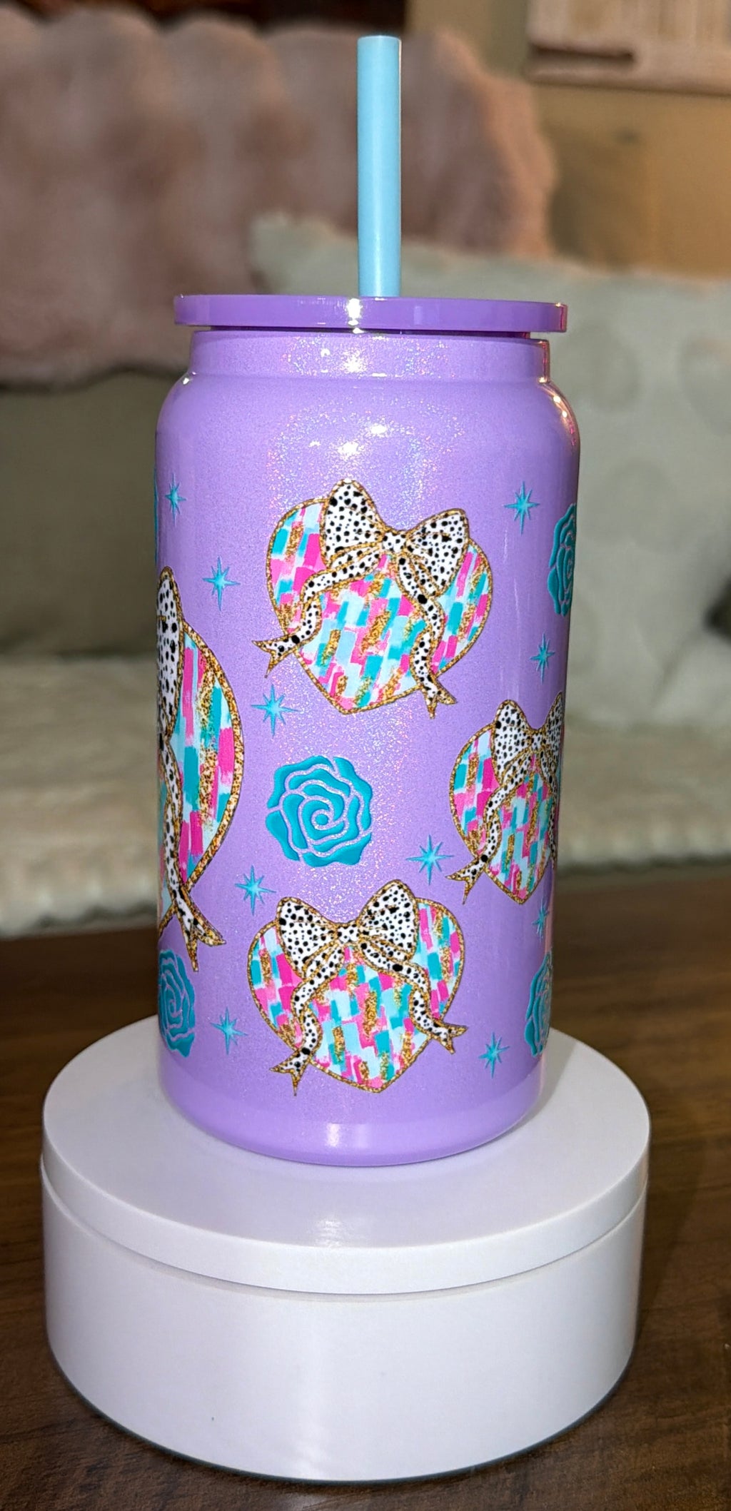 Purple Heart stainless steel tumbler