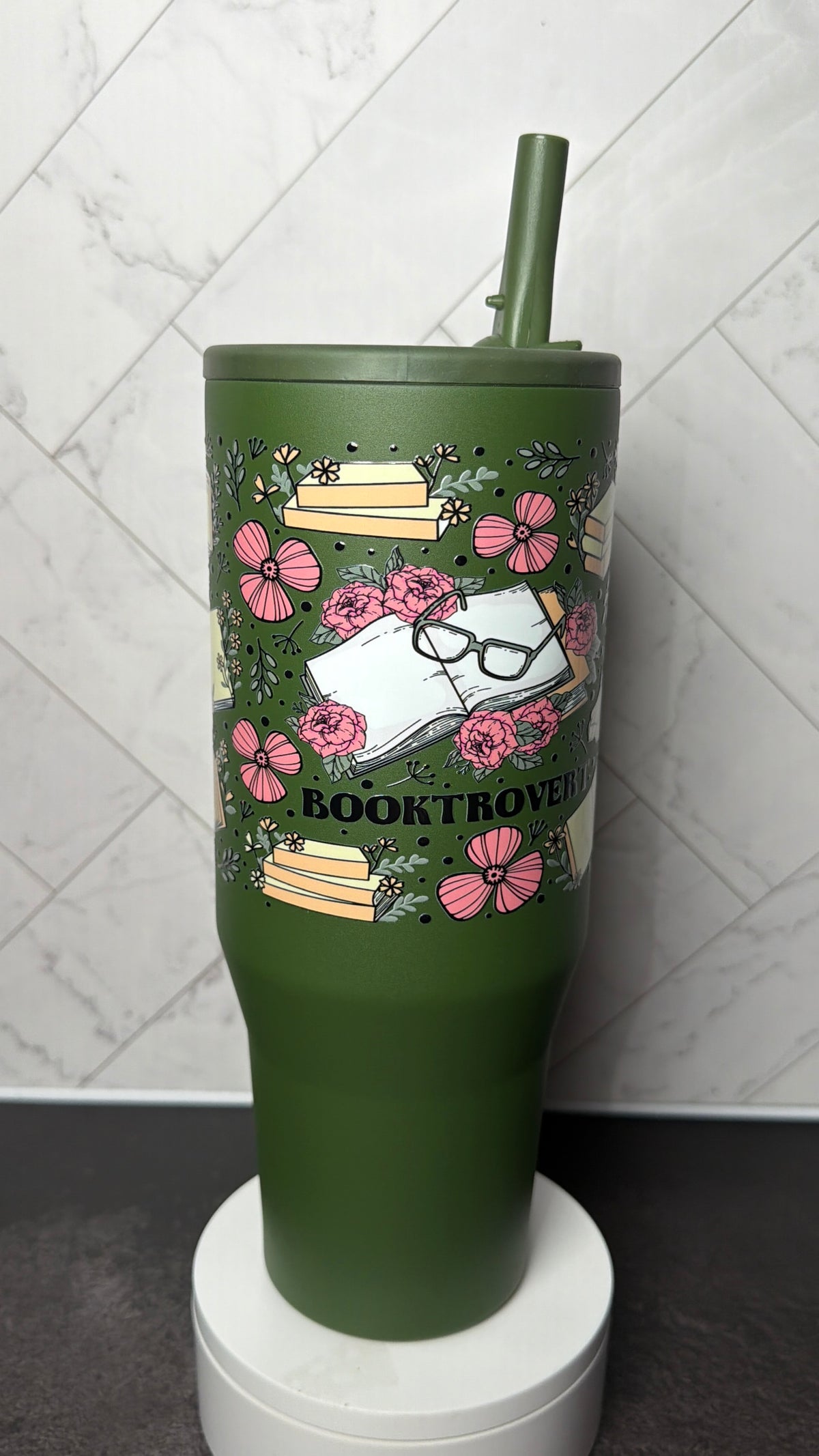 Booktrovert & Blooms Tumbler