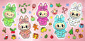 Colorful Holiday Friends UVDTF Cup Wrap