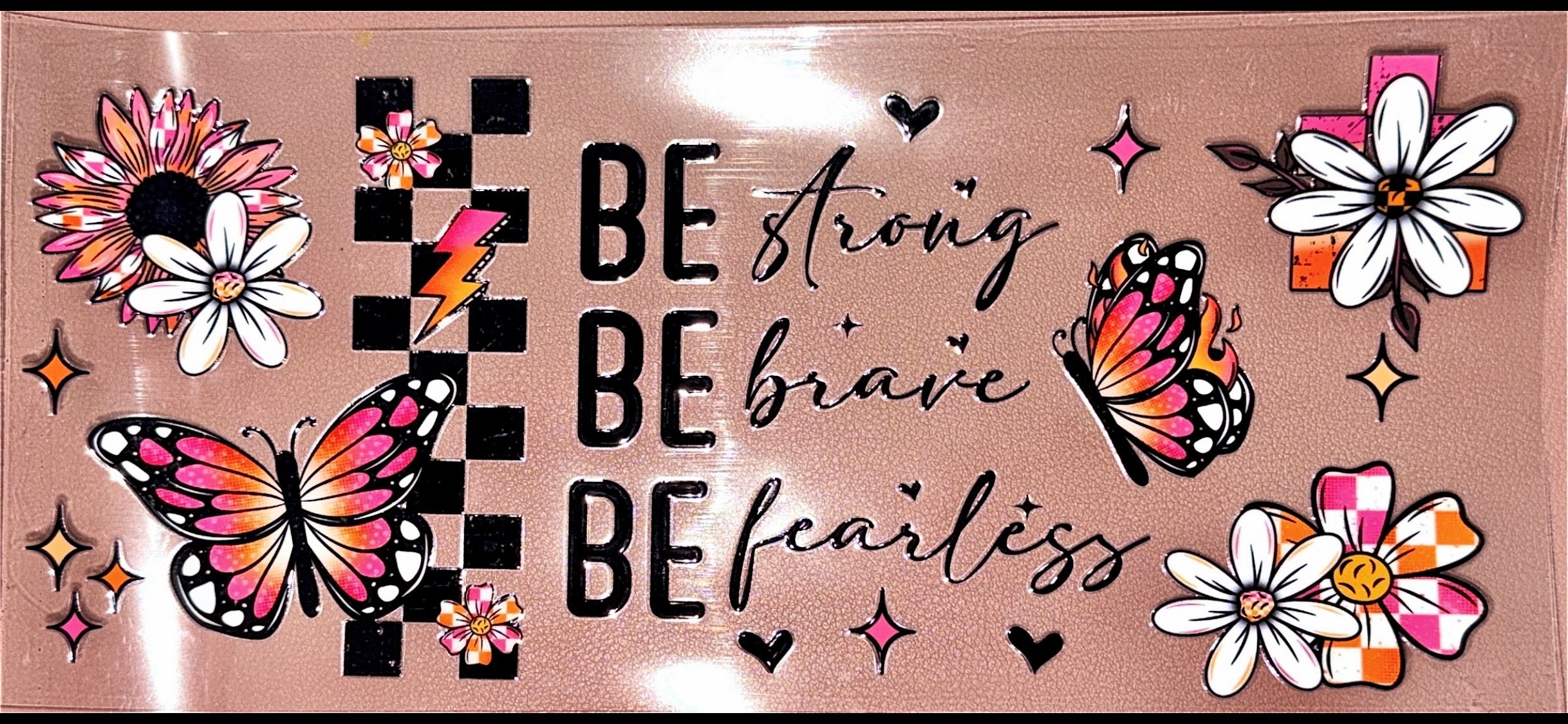 Be Strong UVDTF Cup Wrap