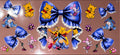 Blue Bows UVDTF Cup Wrap