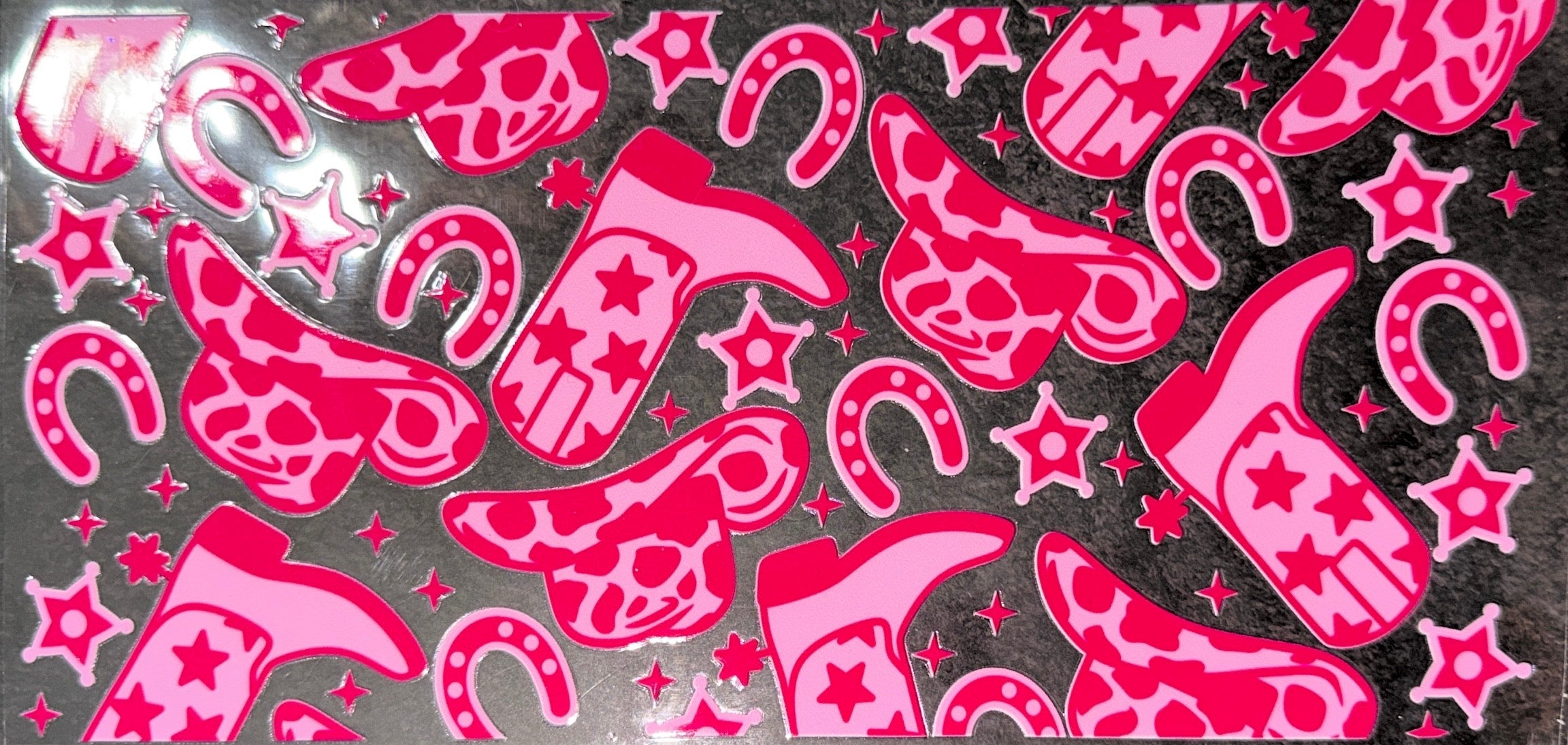 Pink Cowgirl UVDTF Cup Wrap