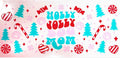 Holly Jolly Dog Mom UVDTF Cup Wrap
