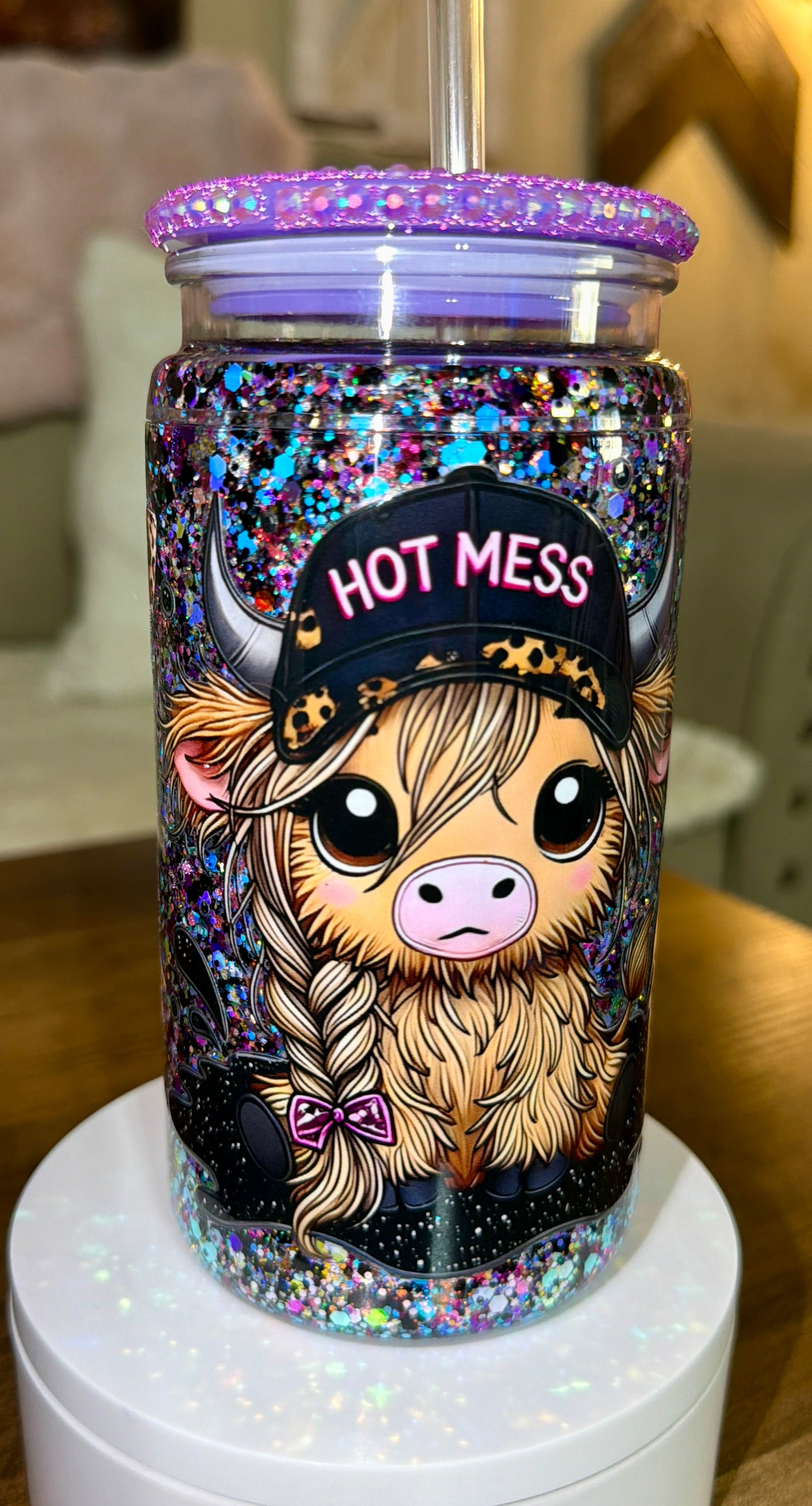 Hot Mess Snowglobe Cup