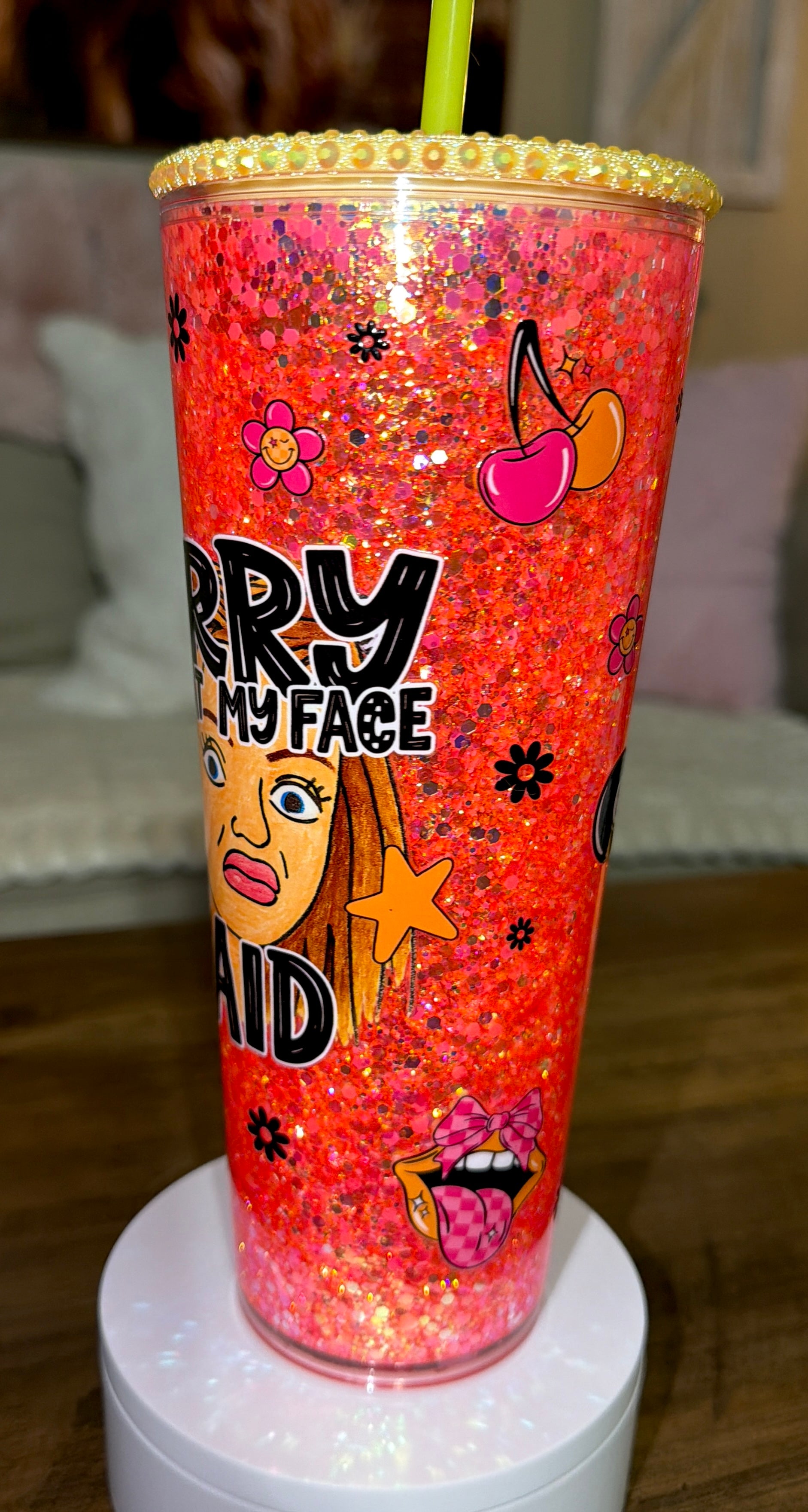 “Sorry for what my face said” Snowglobe Cup