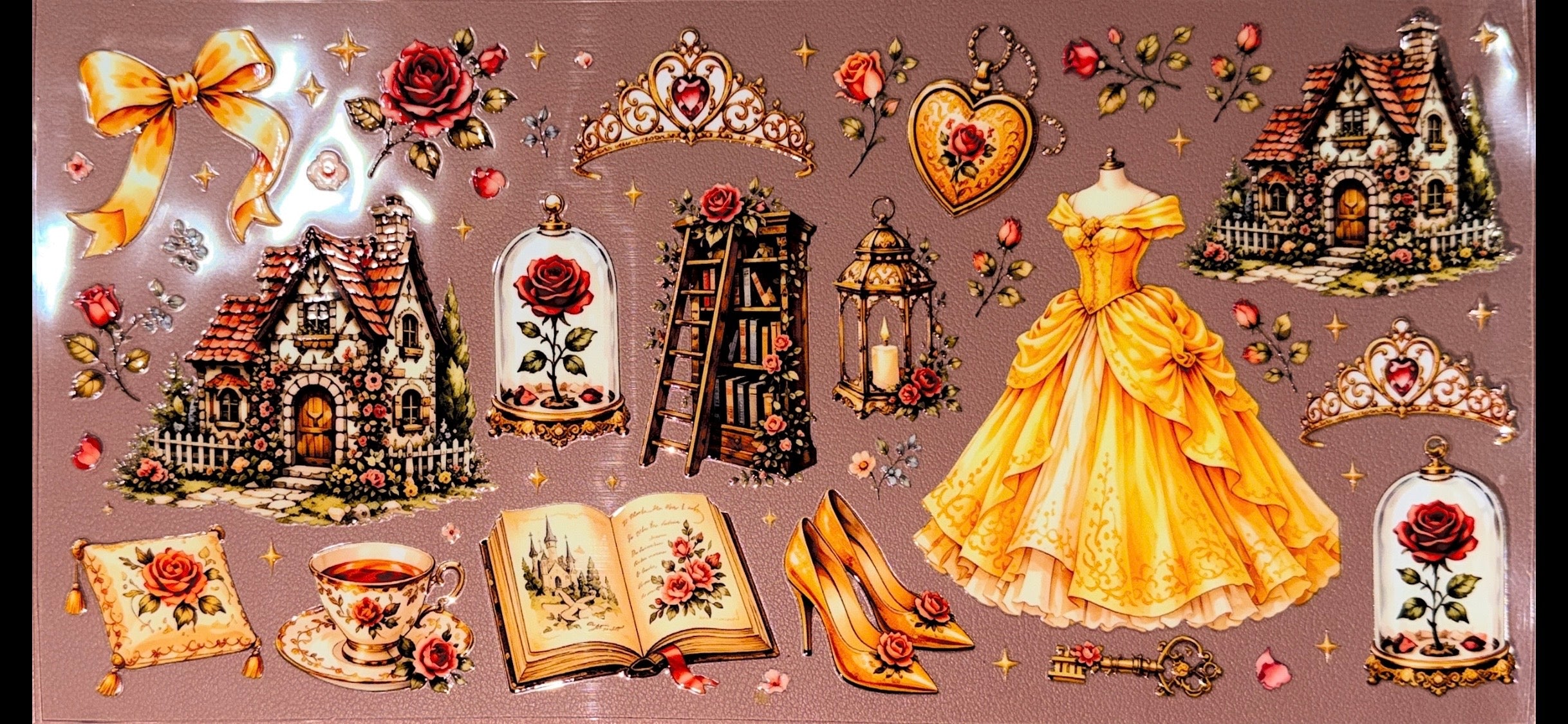 Enchanted Rose Manor UVDTF Cup Wrap