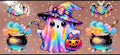 Cute Halloween Ghost UVDTF Cup Wrap