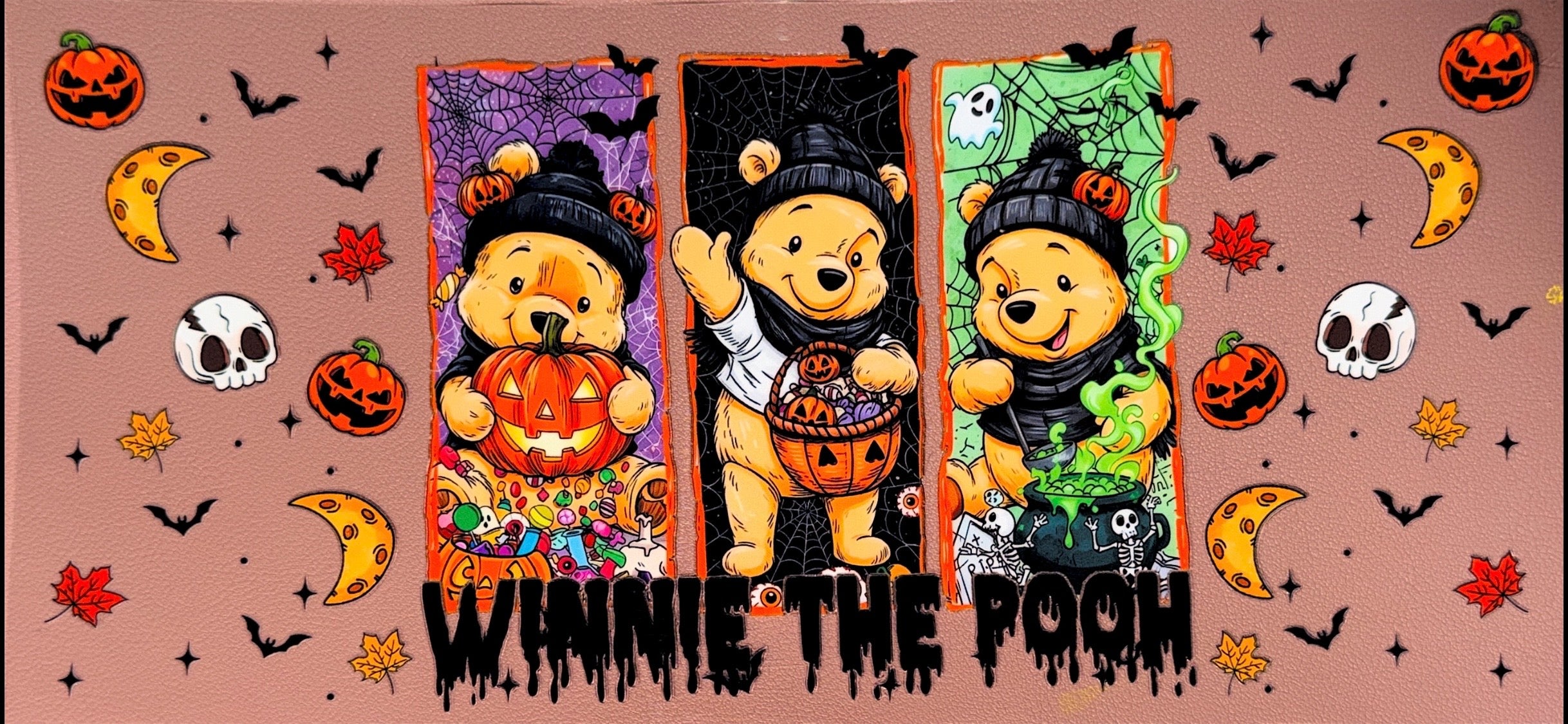 Spooky Honey Bear Character Inspired UVDTF Wrap