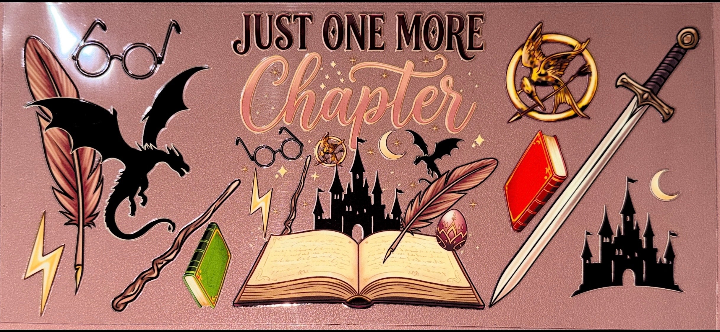 Just One More Chapter UVDTF Cup Wrap