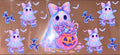 Holographic Pumpkin Ghost UVDTF Cup Wrap