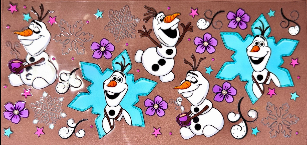 Snowman UVDTF Cup Wrap