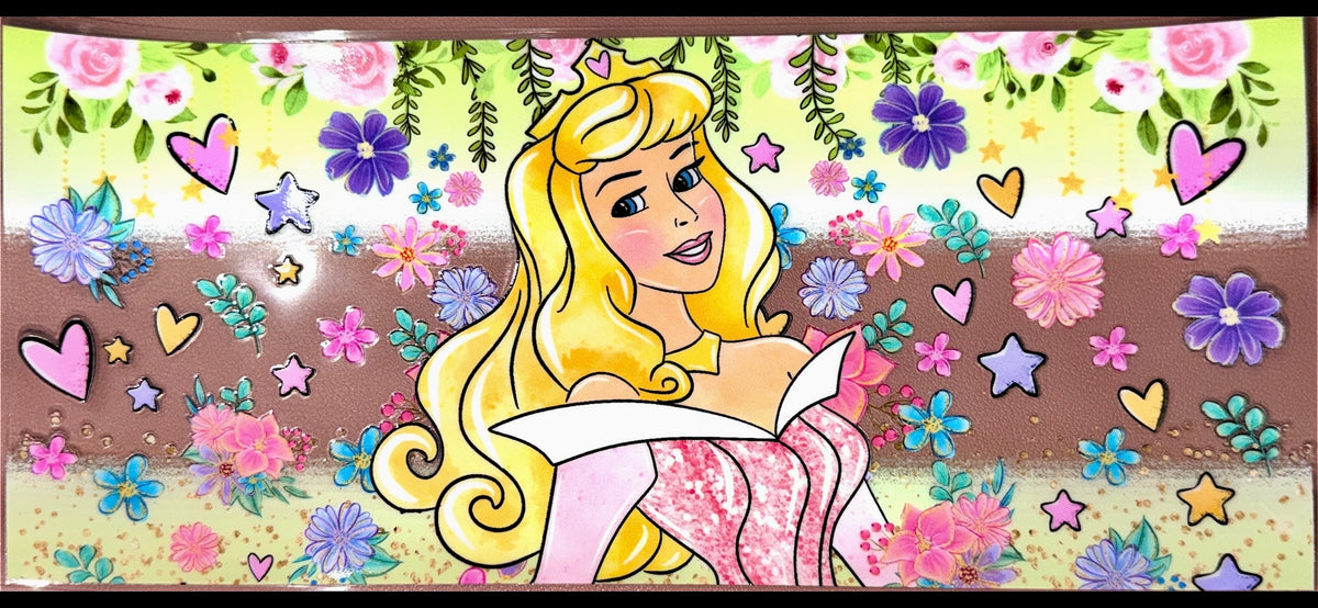 Floral Princess UVDTF Cup Wrap