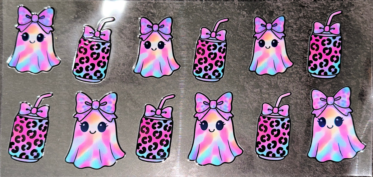 Leopard and Ghosts UVDTF Cup Wraps