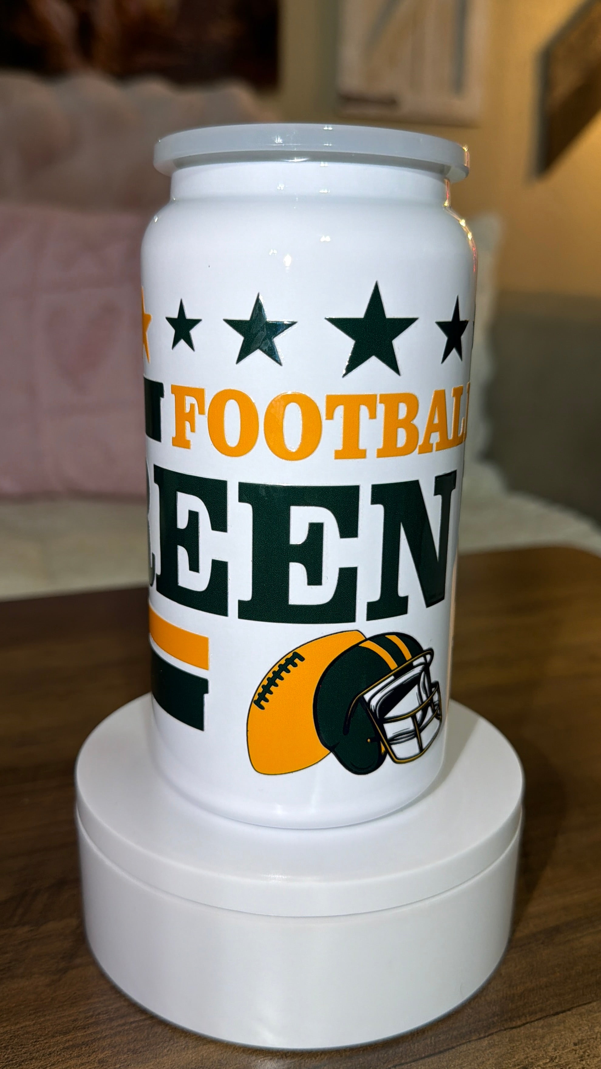 Football inspired tumbler