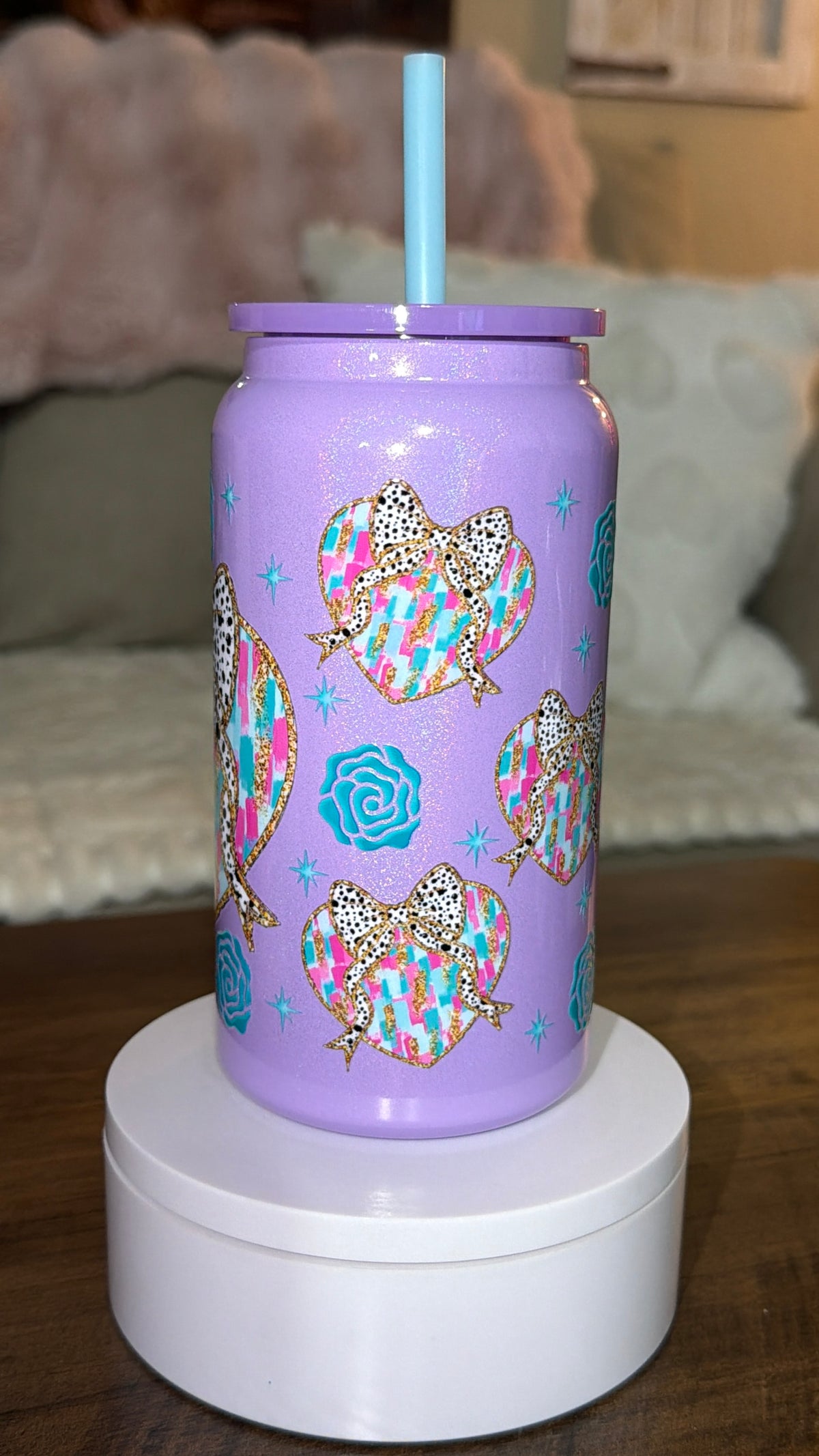 Purple Heart stainless steel tumbler