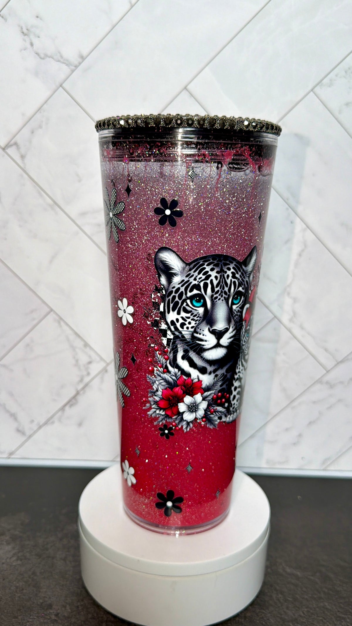 Leopard “Dreamscape” Snowglobe Cup