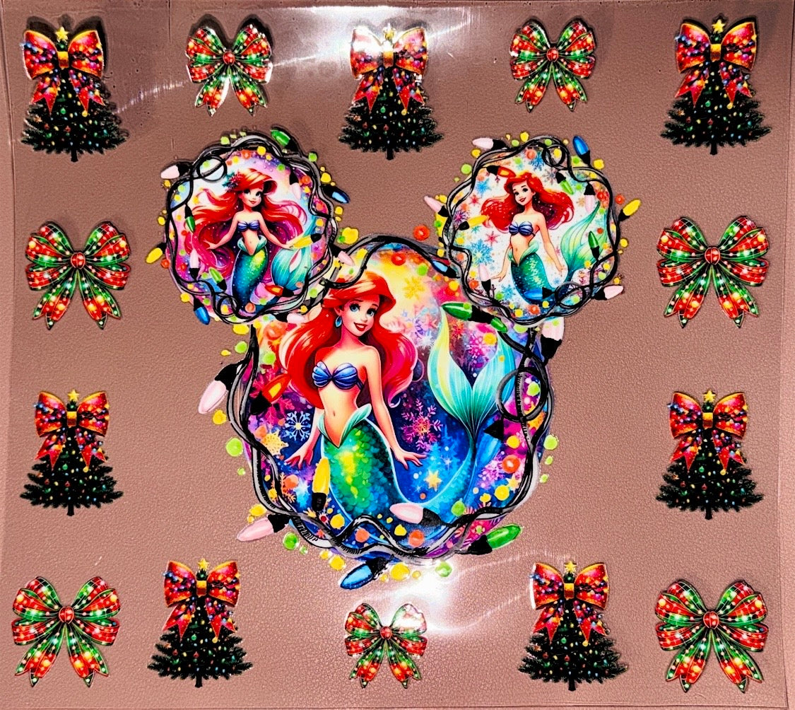 Holiday Mermaid Princess Element Sheet
