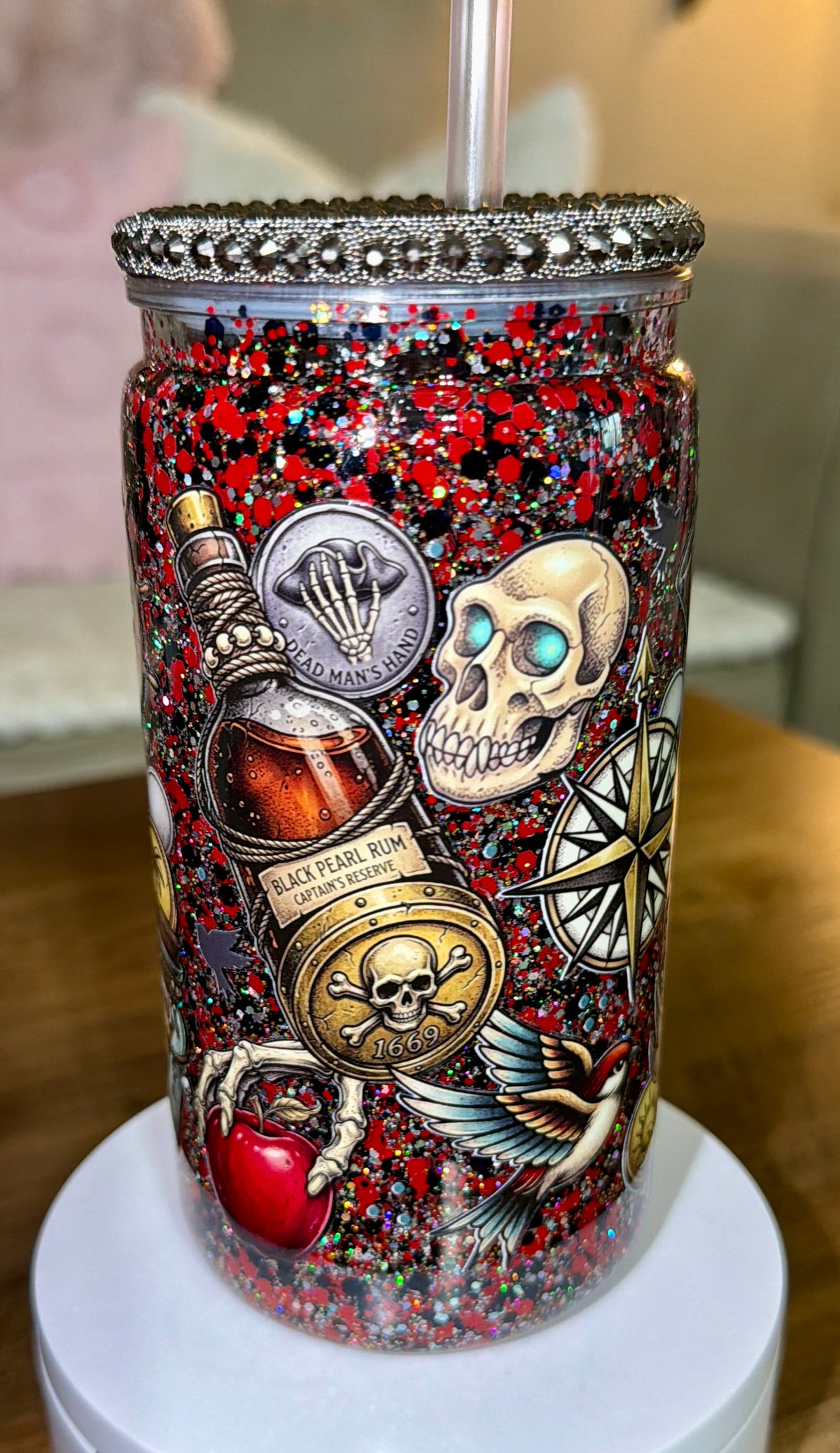 Pirate Inspired Snowglobe Cup