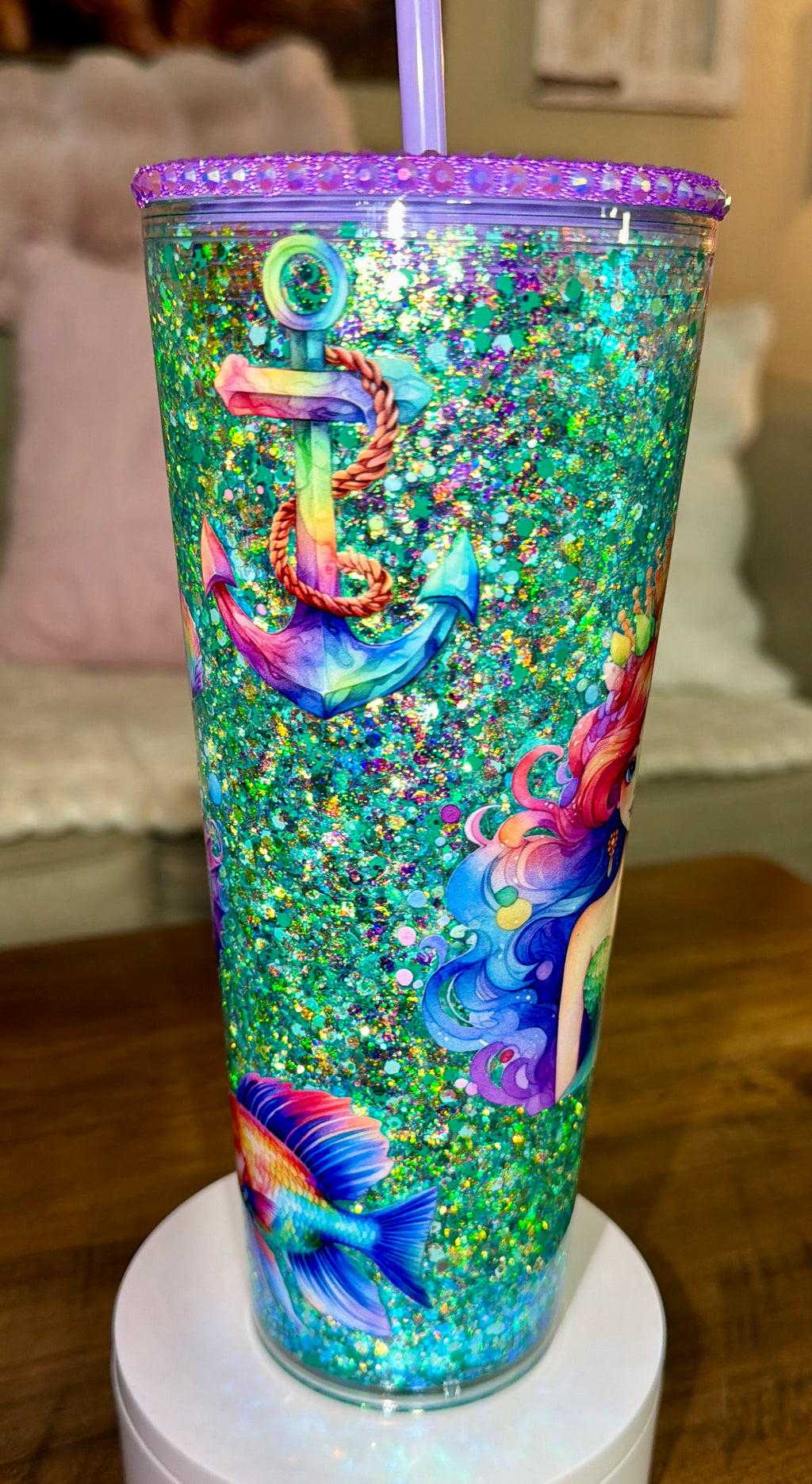 Mermaid Snowglobe Cup