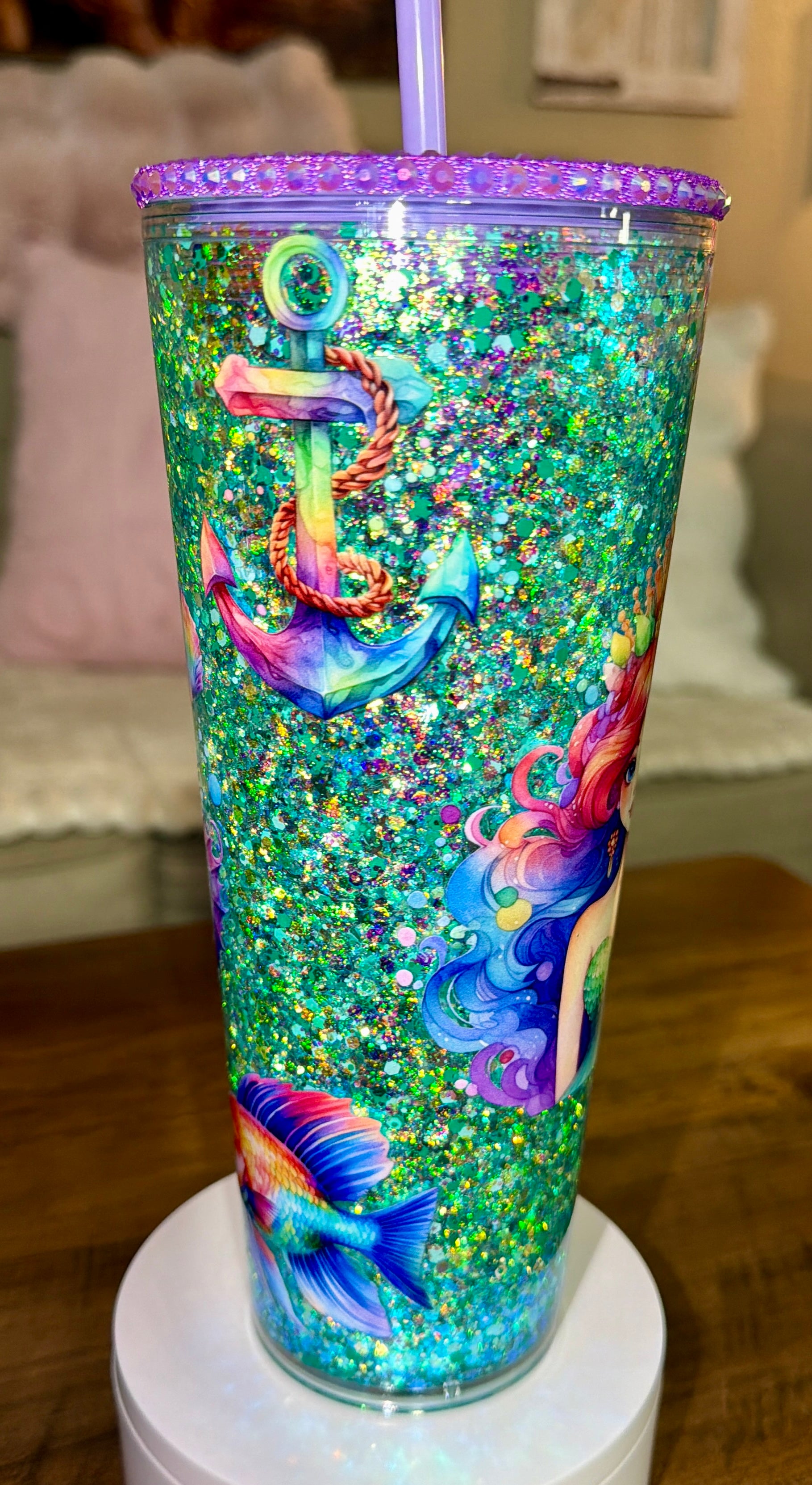 Mermaid Snowglobe Cup