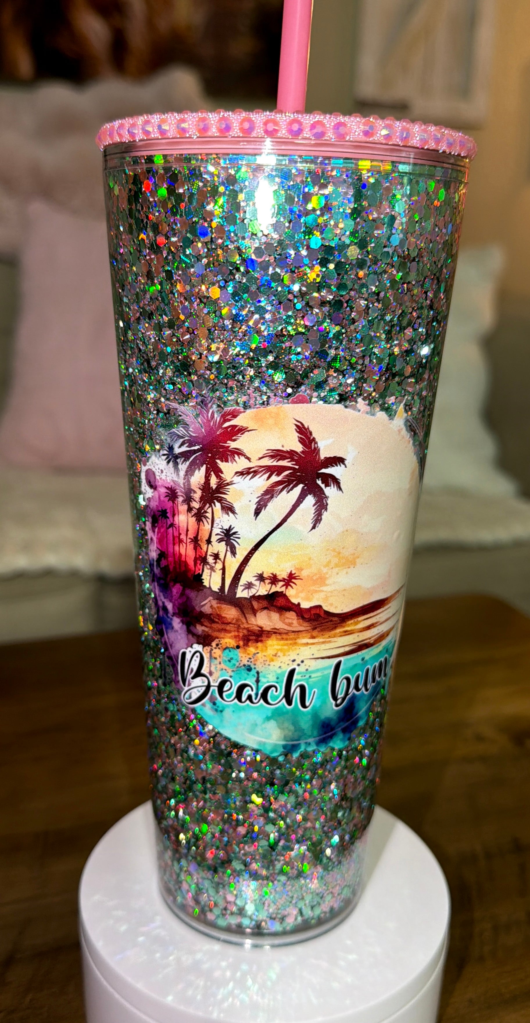 Beach Bum Snowglobe Cup